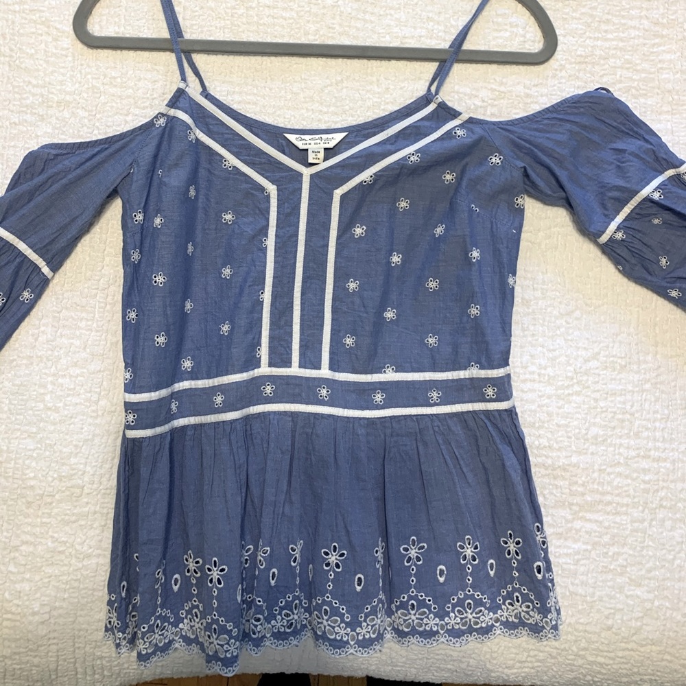 Miss saldige blue shirt